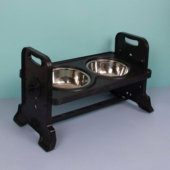 Elevate Your Pet's Dining Experience with Our Ceramic Stainless Steel Dining Table