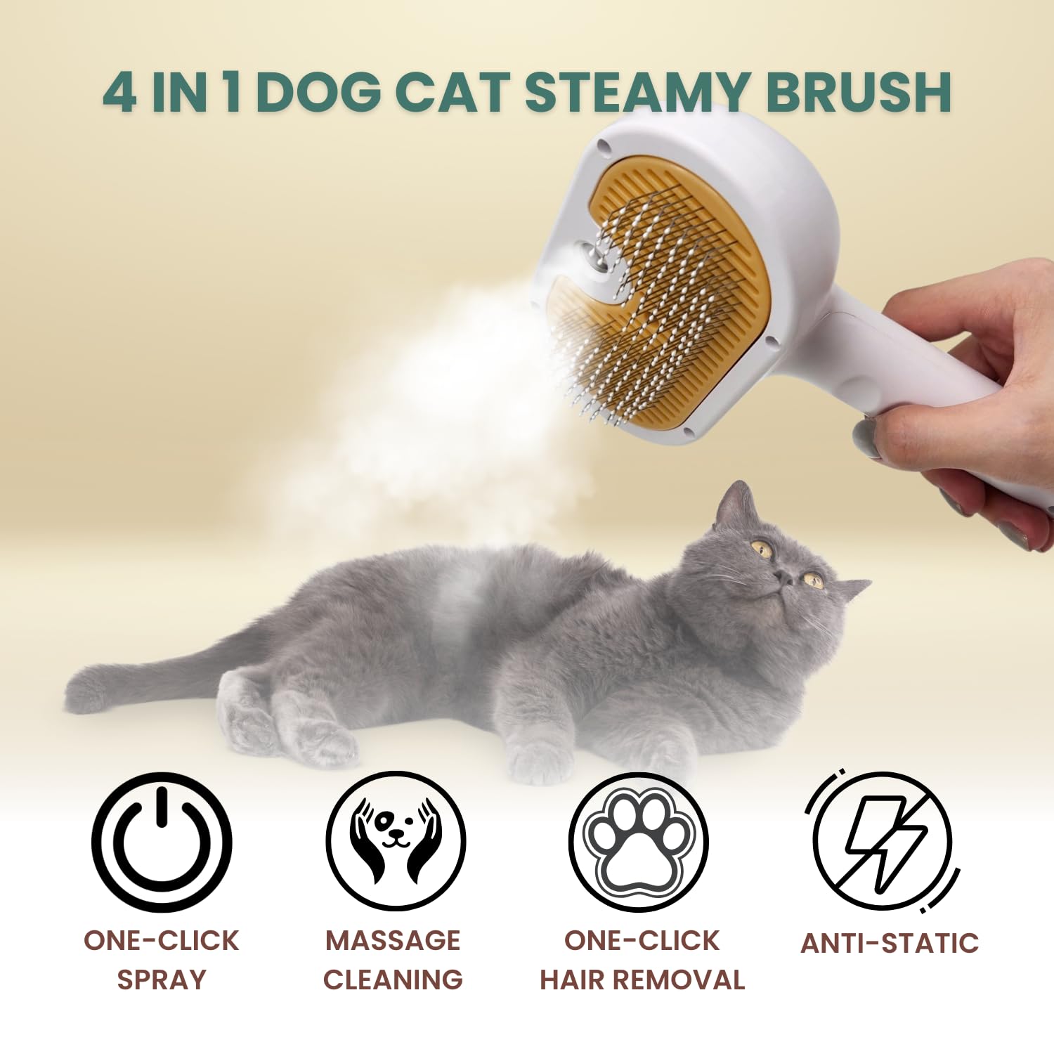 Water Brush For Dog Cat Mist Brush