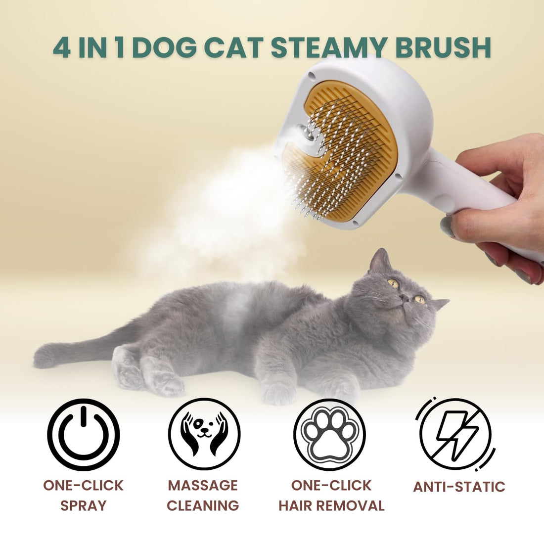 Water Brush For Dog Cat Mist Brush
