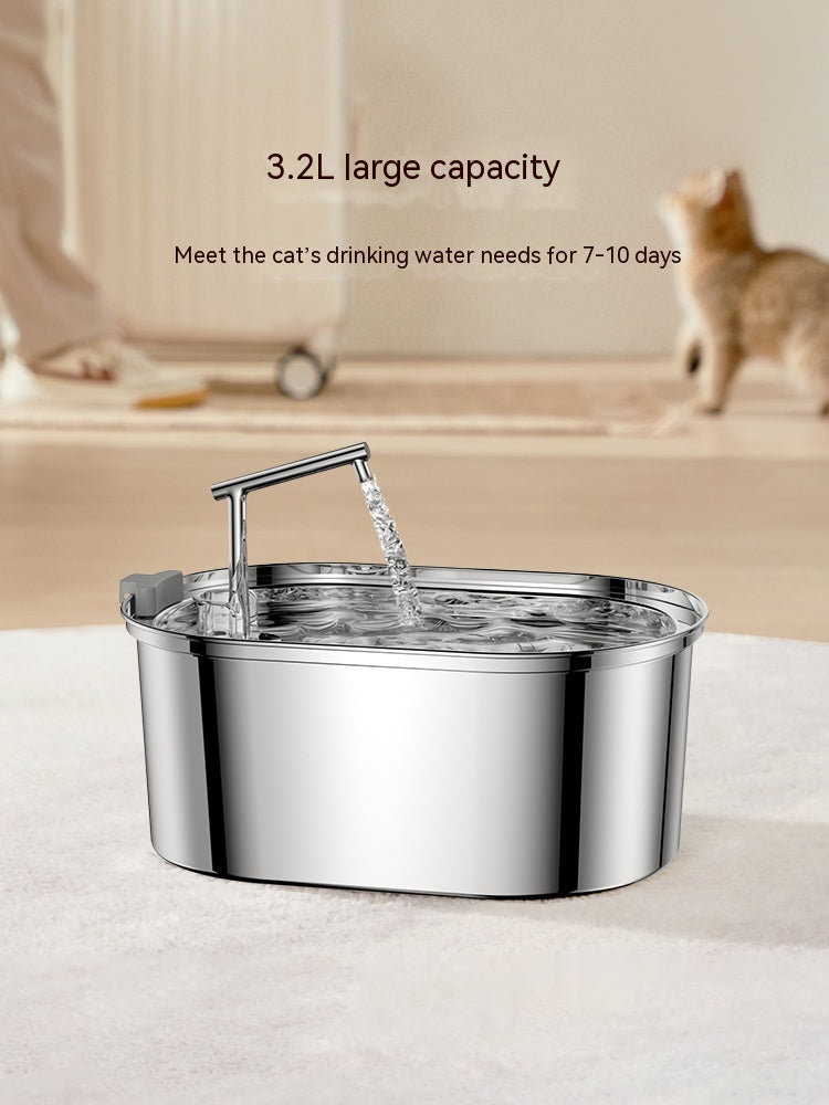 Pet Water Feeder Stainless Steel Antibacterial