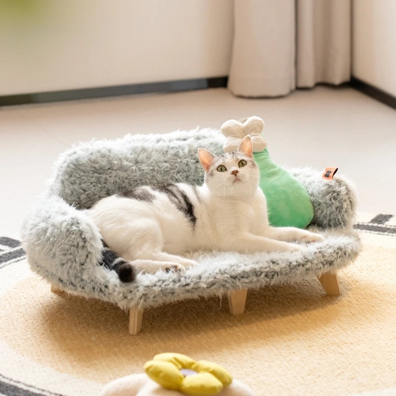 Wooden Pet Bed Kennel Dogs And Cats Bed