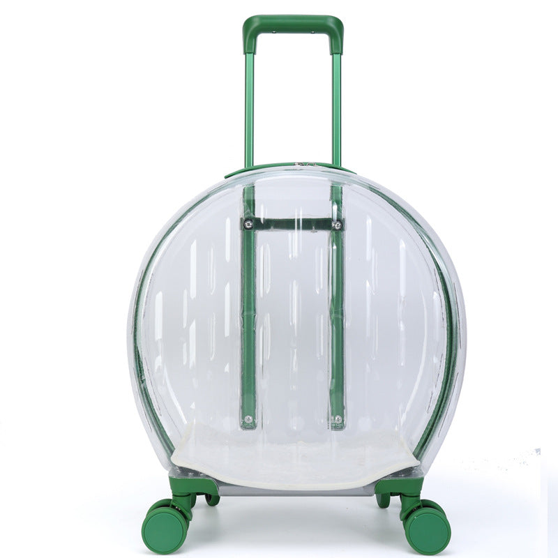 Pull Rod Transparent Cat Bag