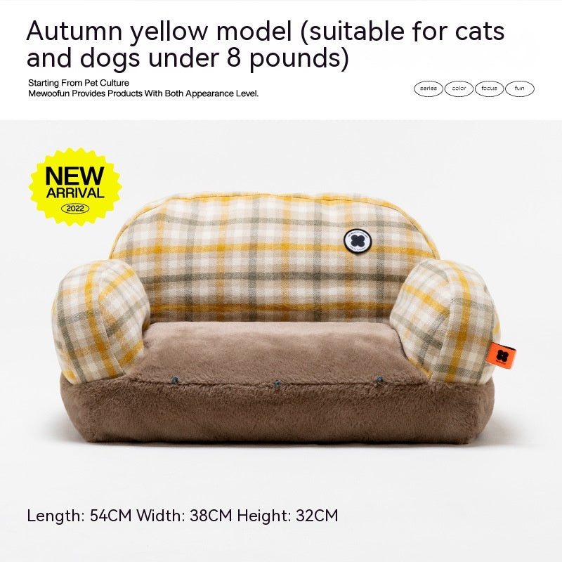 Cat Bed Winter Warm Cat Nest Removable