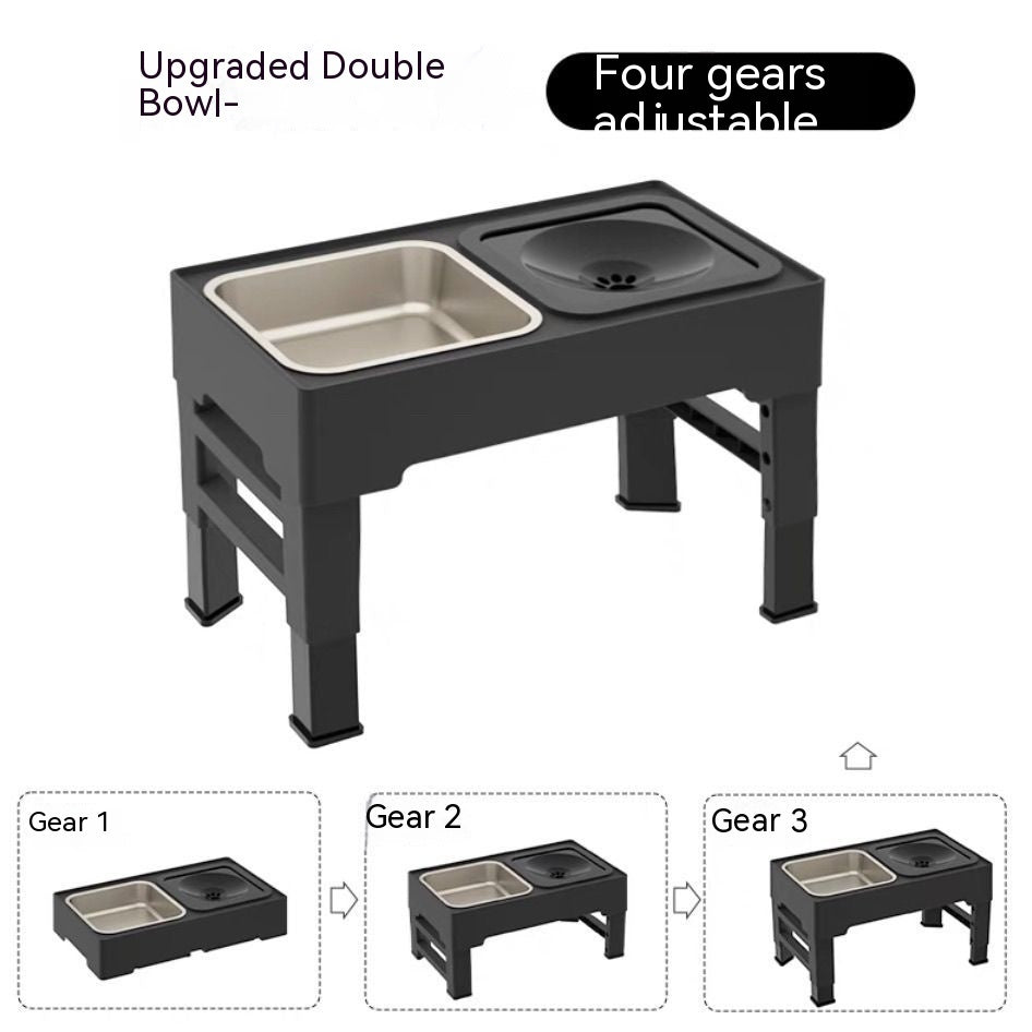 Pet Dining-table Ceramic Stainless Steel