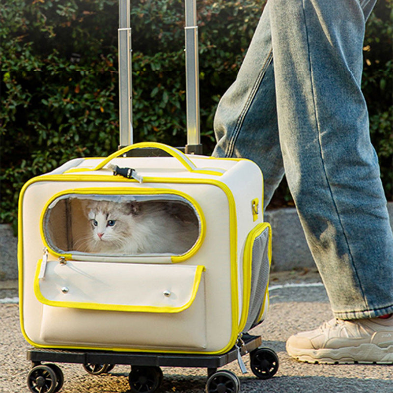 Cat Bag Going Out Pet Trolley Bag