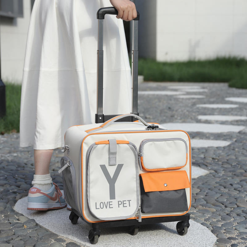 Cat Bag Going Out Pet Trolley Bag