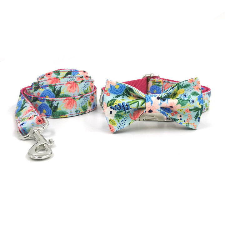 Printed Big Dog Leash Collar Pet Collar