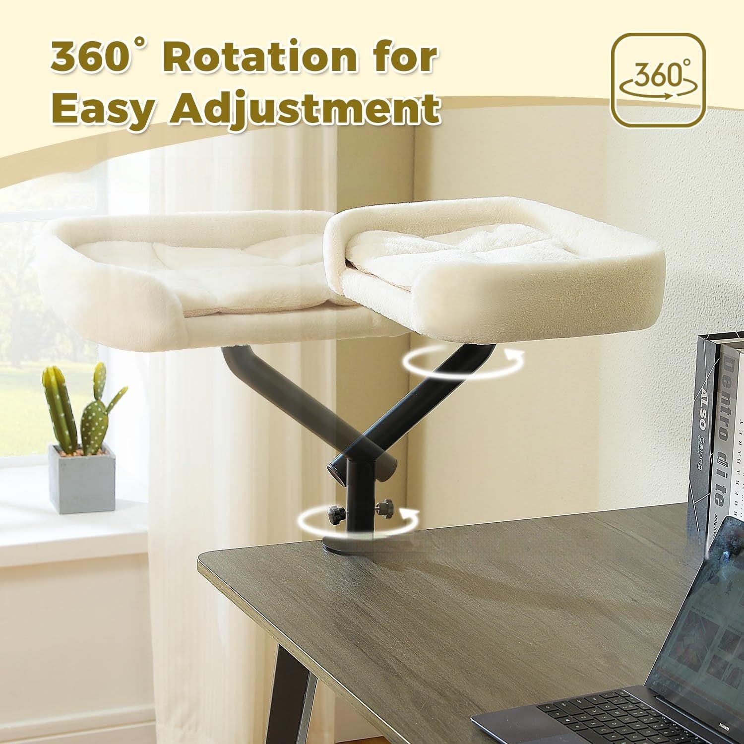 Desktop Cat Bed With Rotating