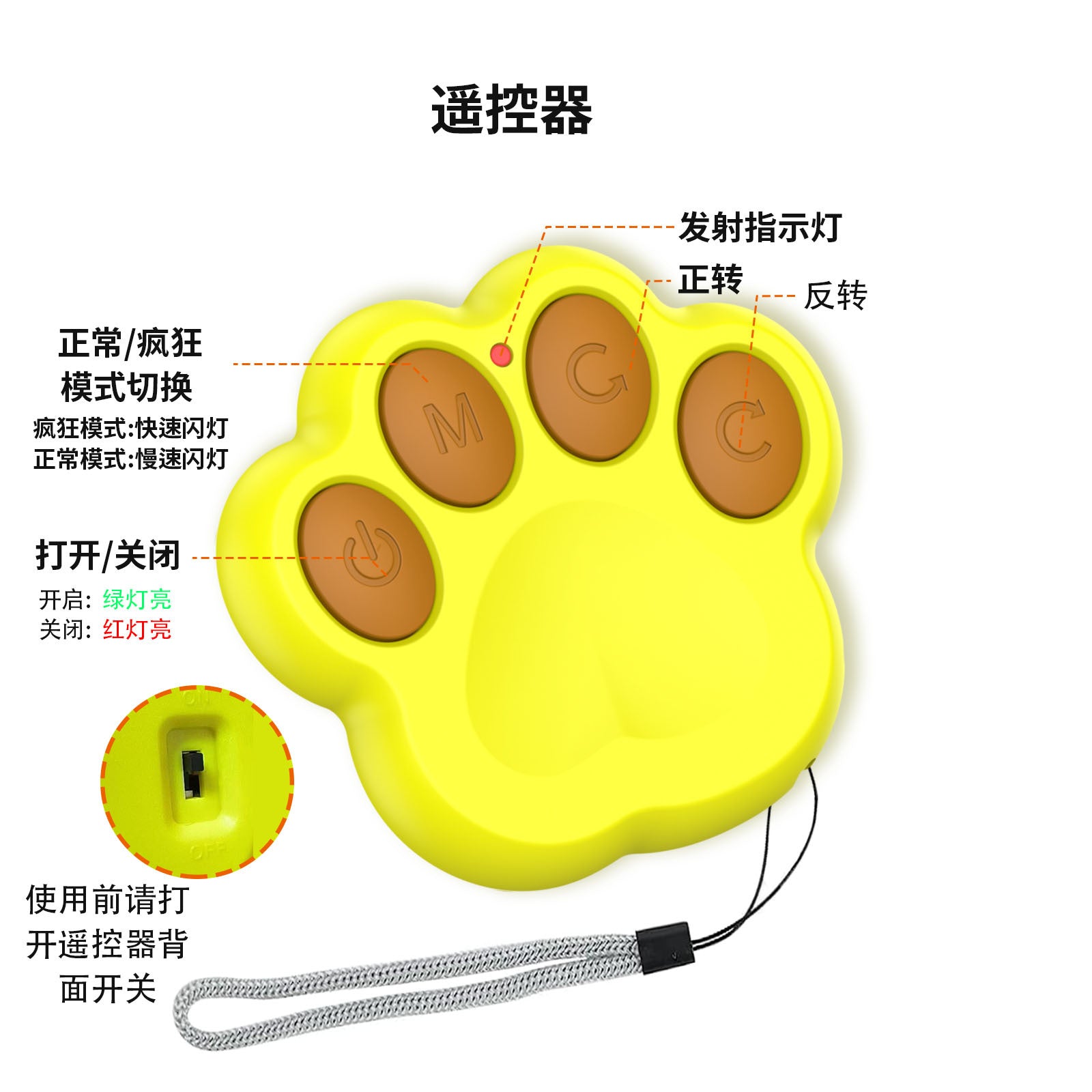 Remote Control Anti-stuffy Intelligent Toy Ball