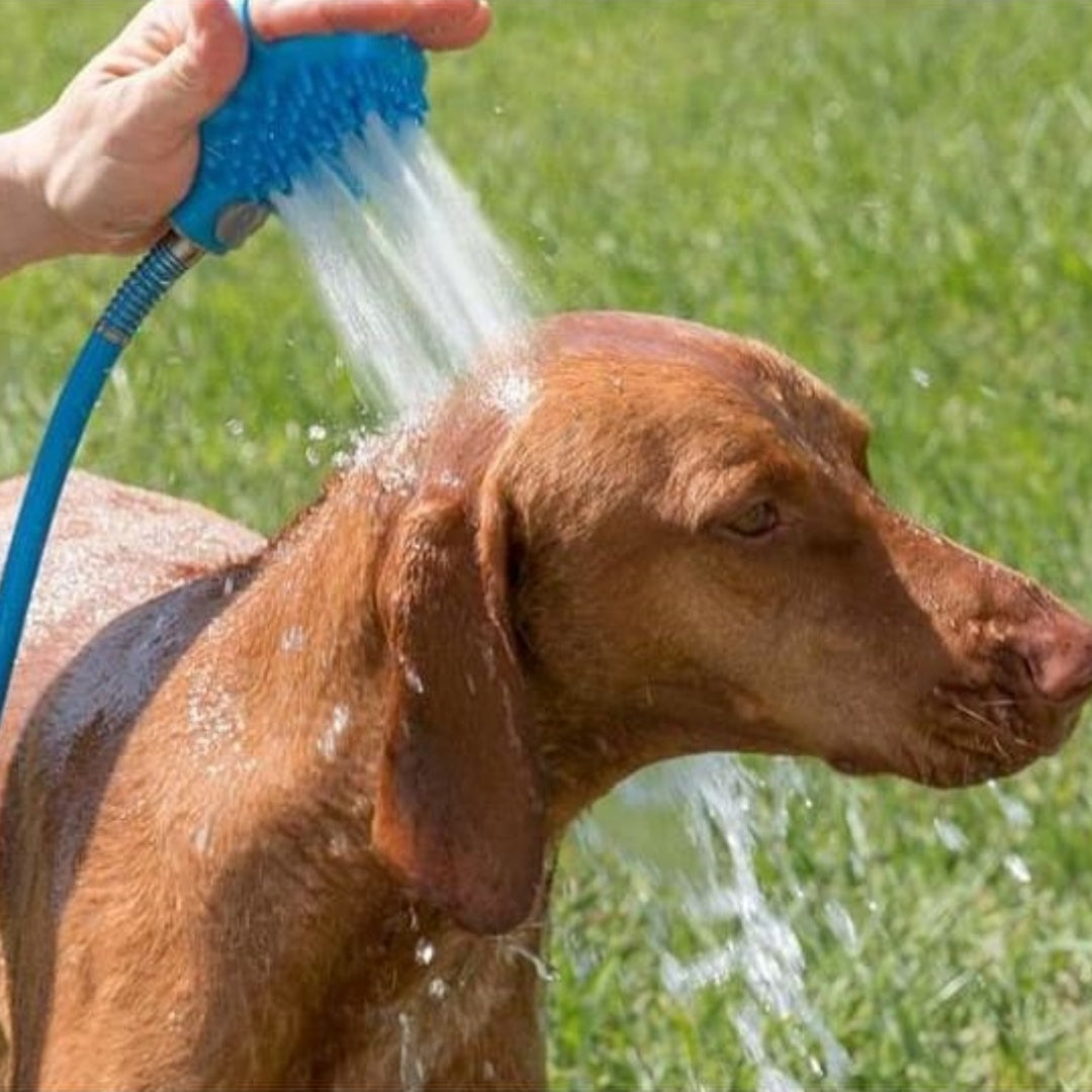 Pet Bathing Gloves Outdoor Shower Dog