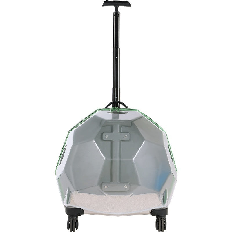Large Dog Suitcase Trolley Space Capsule