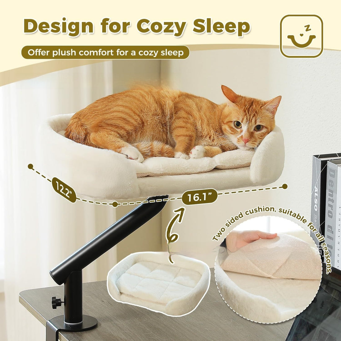 Desktop Cat Bed With Rotating