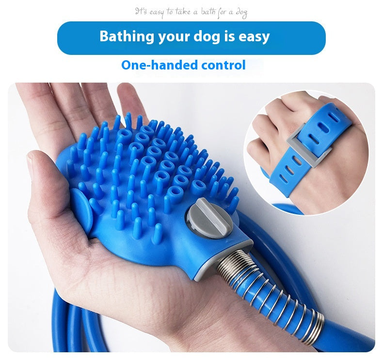 Pet Bathing Gloves Outdoor Shower Dog