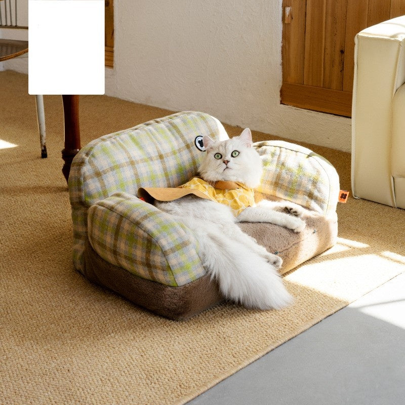 Cat Bed Winter Warm Cat Nest Removable