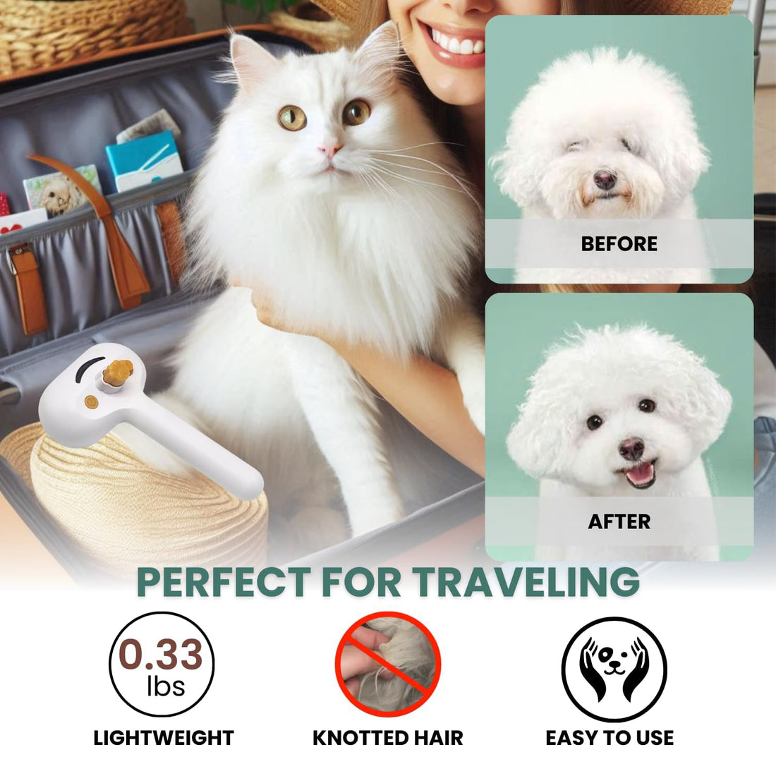 Water Brush For Dog Cat Mist Brush